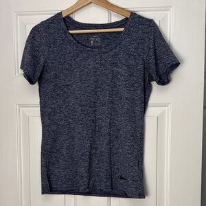 Nike Women's Heathered Navy Short Sleeve Tee